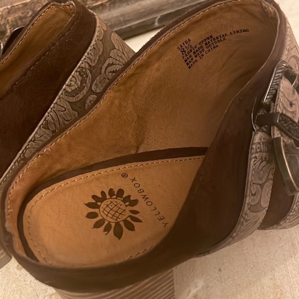 Brown, Yellowbox Slip Inside With Heel Size 8.5, … - image 3